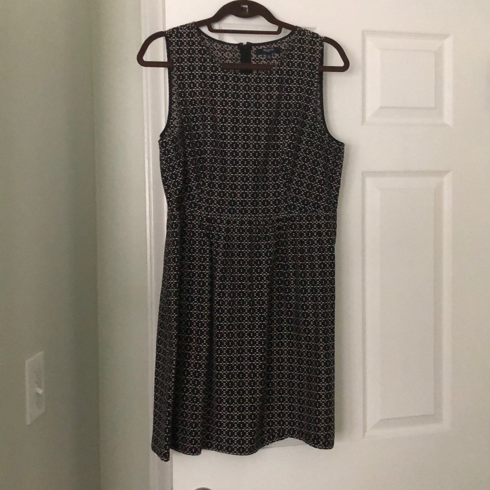 Madewell black and white patterned dress